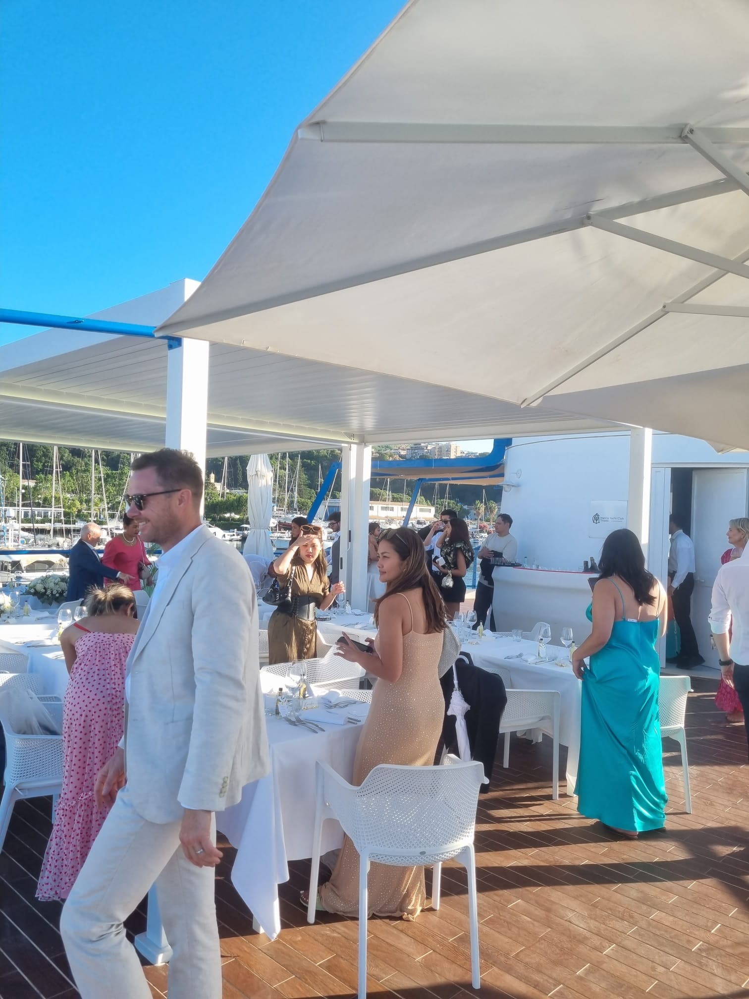 Ospiti invitati ad un evento del Marina Yacht Club
