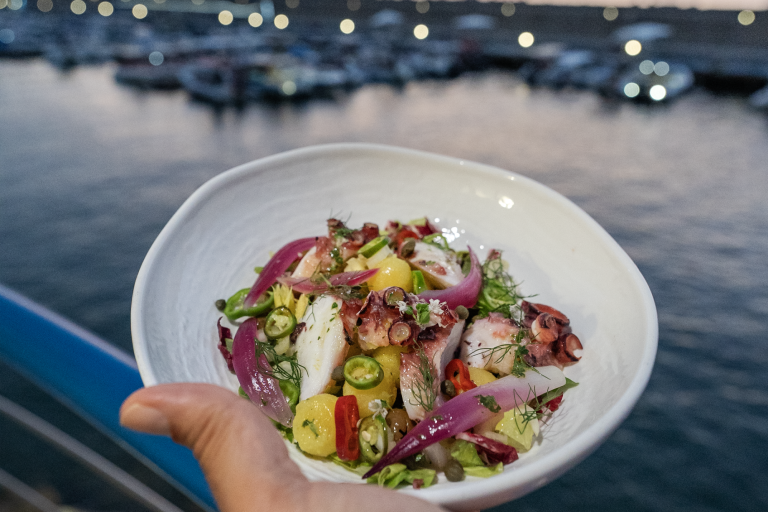 Polpo e patate al Marina Yacht Club a Tropea